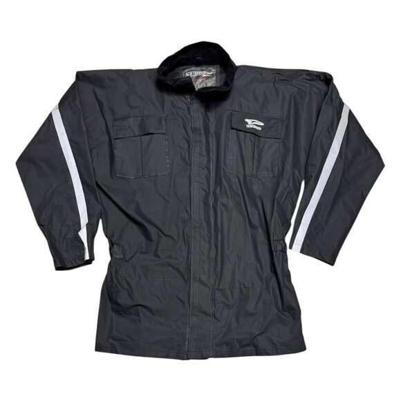 TEKNIC Waterproof Rain Outdoor Motorcycle Biker Riding Jacket Mens Large - Picture 1 of 6